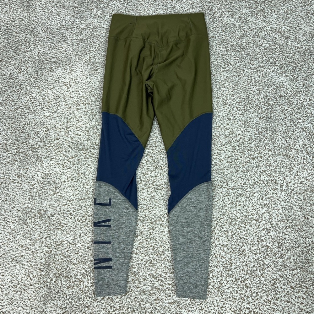 Nike Pants Womens Small Multicolor Dri-FIT Ankle Leggings Colorblock Yoga Gym - Picture 11 of 11